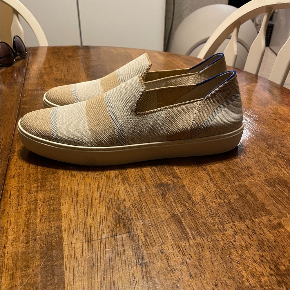 NEW Rothy’s Size 11.5 Birch Stripe Sneaker